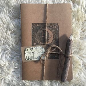 Wildflower Co. “Mr Moon” Journal w/ Wooden Pencil